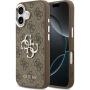 Guess 4G Silver Metal Logo kryt pre iPhone 17 - hnedý