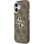 Guess 4G Silver Metal Logo kryt pre iPhone 17 - hnedý