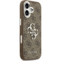 Guess 4G Silver Metal Logo kryt pre iPhone 17 - hnedý