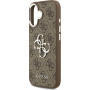 Guess 4G Silver Metal Logo kryt pre iPhone 17 - hnedý