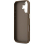 Guess 4G Silver Metal Logo kryt pre iPhone 17 - hnedý