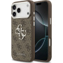 Guess 4G Silver Metal Logo kryt pre iPhone 17 Pro Max - hnedý