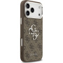 Guess 4G Silver Metal Logo kryt pre iPhone 17 Pro Max - hnedý