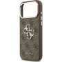 Guess 4G Silver Metal Logo kryt pre iPhone 17 Pro Max - hnedý