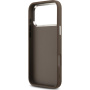 Guess 4G Silver Metal Logo kryt pre iPhone 17 Pro Max - hnedý