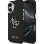 Guess Grained 4G Metal Logo kryt pre iPhone 17 - čierny