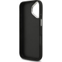 Guess Grained 4G Metal Logo kryt pre iPhone 17 - čierny
