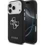 Guess Grained 4G Metal Logo kryt pre iPhone 17 Pro - čierny