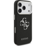 Guess Grained 4G Metal Logo kryt pre iPhone 17 Pro - čierny