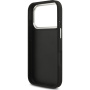 Guess Grained 4G Metal Logo kryt pre iPhone 17 Pro - čierny