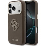 Guess Resin Logo kryt pre iPhone 17 Pro Max - hnedý