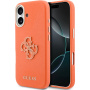 Guess Resin Logo kryt pre iPhone 17 - oranžový