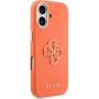 Guess Resin Logo kryt pre iPhone 17 - oranžový