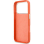 Guess Resin Logo kryt pre iPhone 17 Pro - oranžový