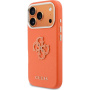 Guess Resin Logo kryt pre iPhone 17 Pro Max - oranžový