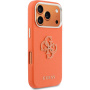 Guess Resin Logo kryt pre iPhone 17 Pro Max - oranžový