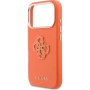 Guess Resin Logo kryt pre iPhone 17 Pro Max - oranžový