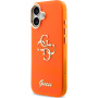 Guess IML 4G Script Metal Logo kryt pre iPhone 17 - oranžový