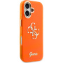Guess IML 4G Script Metal Logo kryt pre iPhone 17 - oranžový