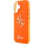Guess IML 4G Script Metal Logo kryt pre iPhone 17 - oranžový