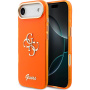 Guess IML 4G Script Metal Logo kryt pre iPhone Air - oranžový