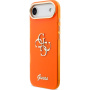 Guess IML 4G Script Metal Logo kryt pre iPhone Air - oranžový
