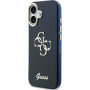 Guess IML 4G Script Metal Logo kryt pre iPhone 17 - tmavomodrý
