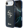 Guess IML 4G Script Metal Logo kryt pre iPhone Air - tmavomodrý