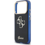 Guess IML 4G Script Metal Logo kryt pre iPhone 17 Pro - tmavomodrý