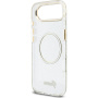Guess IML Glitter Script Strap kryt s MagSafe a pútkom pre iPhone Air - číry