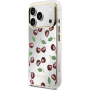 Guess Mirror Glitter Cherry zrkadlový kryt s MagSafe pre iPhone 17 Pro - čerešne