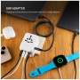 FIXED Voyager GaN univerzálny cestovný adaptér s portmi 3x USB-C / 2x USB-A a výsuvnými zástrčkami - 70W - biely