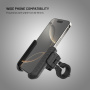 FIXED Bikee Anti-Shock držiak na bicykel a motorku na riadidlá pre iPhone - čierny