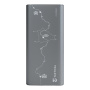 Tactical Squad Company powerbanka s portmi 2x USB-C - 10 000 mAh - sivá