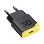 Tactical Minimi GaN rýchlonabíjací adaptér s portom USB-C - 30W - čierny
