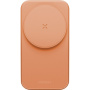 ENERGEA MagTrio 2 3v1 skladací magnetický bezdrôtový stojan pre iPhone / Apple Watch / AirPods - 25W - oranžový