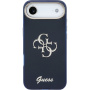 Guess IML 4G Script Metal Logo kryt pre iPhone Air - tmavomodrý
