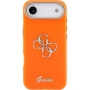 Guess IML 4G Script Metal Logo kryt pre iPhone Air - oranžový