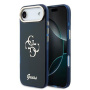 Guess IML 4G Script Metal Logo kryt pre iPhone Air - tmavomodrý