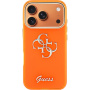 Guess IML 4G Script Metal Logo kryt pre iPhone 17 Pro Max - oranžový