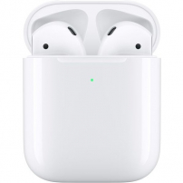 Originálne bezdrôtové slúchadlá s bezdrôtovým puzdrom Apple AirPods (2019) - biela