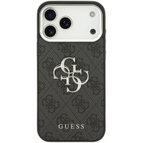 Guess 4G Silver Metal Logo kryt pre iPhone 17 Pro Max - sivý