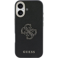 Guess Resin Logo kryt pre iPhone 17 - čierny
