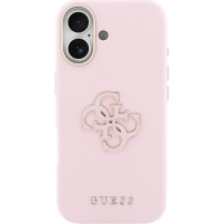 Guess Resin Logo kryt pre iPhone 17 - ružový