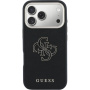 Guess Resin Logo kryt pre iPhone 17 Pro Max - čierny