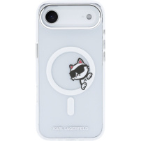 Karl Lagerfeld IML Choupette Peekaboo transparentný kryt s MagSafe pre iPhone Air - číry