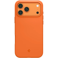 Spigen Silicone Fit silikónový kryt s MagSafe pre iPhone 17 Pro - oranžový