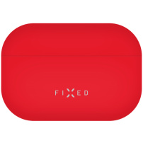 FIXED Silky ultratenký silikónový obal pre AirPods Pro 3 - červený