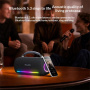 Yesido YSW43 bezdrôtový Bluetooth reproduktor s podsvietením - čierny