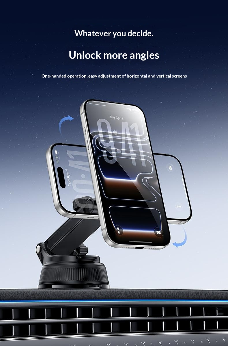 Yesido C276 magnetický držiak do auta na sklo a palubnú dosku pre iPhone - čierny